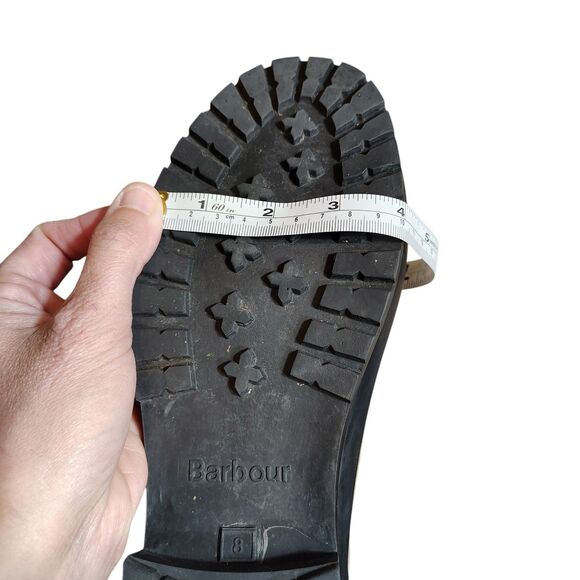 Barbour Mallow Chelsea Rain Boots Men's Size 8 Putty Rubber Waterproof - Picture 10 of 11